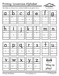 The handwriting worksheets below include practice letters on ruled lines in the zaner bloser style. Lowercase Letters Printable Lowercase Letters Printable Writing Practice Preschool Writing