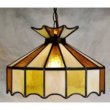 Vintage Tiffany Style Leaded Glass Pendant Light Chandelier Chairish