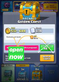 You play a match, which has a time limit of 3 minutes, unless overtime takes place, which then extends the maximum time to 4 minutes. Petition To Move The Open Now Button To The Left Side I Ve Accidentally Opened 2 Chests Today Because It S So Close To The Queue Button Sorry For The Bad Editing Haha Clashroyale