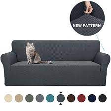 Yemyhom Couch Cover Latest Jacquard Design High Stretch Sofa Covers For 3 Cushion Couch Pet Dog Cat Proof Slipcover Couch Covers Sofa Covers Cat Proofing