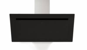 Hotte Decorative Murale Novy 7840 Vision 120 Cm Verre Noir