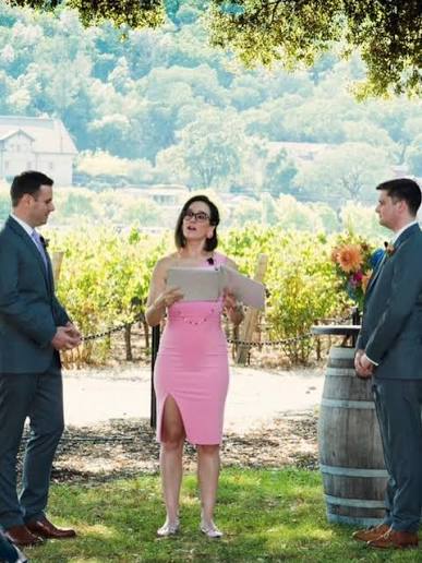 The incomparable and badass @kennedynation tied the knot last week, in  paradise. She officiated our wedding in 2019, so when she asked me to give  a toast 🥂 at her celebration, I