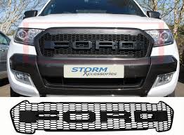 Ford Ranger Grill Ford Ranger Raptor Grille Replacemet Matt Black Pick Up Tops Uk Ford Ranger Ford Ranger 2016 Ranger 2016