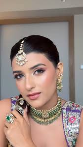 A little BTS of how i created this Carnival Look for @anmol.seth 💫  Carnival makeup look that's simple yet stunning 💕 soft glam makeup,  carnival look, dewy makeup, indian makeup artist, brides