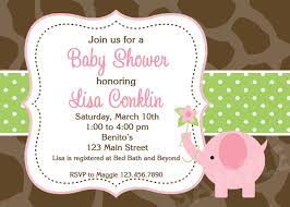 Pink Elephant Baby Shower Invitation Printable Baby Shower Invitations Baby Shower Invitations Baby Shower Invitation Cards