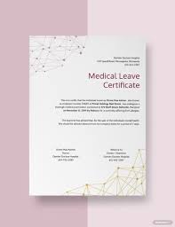 Free Medical Leave Certificate Template Certificate Templates Free Medical Medical Leave
