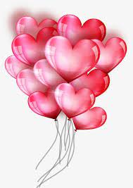 Festive Red Heart Shaped Balloons Balloons Heart Clip Art Valentines Svg