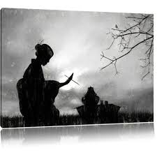 Black And White Canvas Pictures Uk East Urban Home Geisha Photographic Art Print On Canvas In Black White Canvas Prints Geisha Art Painting Prints