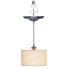 Enjoy free shipping on most stuff, even big stuff. Worth Home Products Instant Pendant 1 Light Recessed Light Conversion Kit Brushed Bronze Linen Drum Shade Pbn 3729 0011 The Home Depot Screw In Pendant Light Recessed Light Conversion Kit Pendant Light Conversion Kits