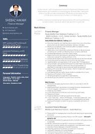 Your assistant manager resume should show proof you can become a good leader. Professional Finance Manager Resume Template