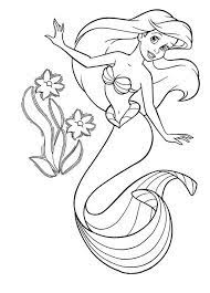 La Petite Sirene De Disney Coloriages Disney En 2021 Coloriage Dessin Ariel Coloriage Disney
