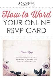 Response Card Wording Examples For Online Rsvps Wedding Response Cards Rsvp Wedding Cards Wedding Reply Cards