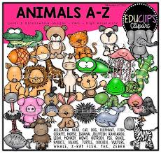 Animals A Z Clip Art Bundle Educlips Clipart This Is A Set Of Animals There Is One Animal For Each Beginning Letter Of The Alp Art Bundle Clip Art Animals