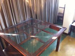 Is that uninspired coffee table still getting unwanted attention, been thinking about getting a new one but not found the time? Broken Glass Table In Bar Picture Of Taprospa Tissa Tissamaharama Tripadvisor