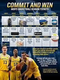 Michigan Sports Graphics College Athletics Season Ticket