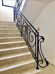 Escalier En Marbre Rampe En Fer Forge Et Laiton Rampe D Escalier En Fer Escalier En Marbre Rampe Escalier