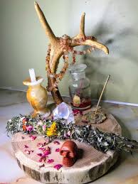 Wiccan Decor Altar Table Witchcraft Witchcraft Supply Etsy In 2020 Wiccan Decor Witches Altar Witchcraft Altar
