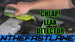 If the set relies on lighting as the detection method, a dye injector, dye cartridge, connection hose and a pair of. Leak Detection Find A Leak Under 10 Automotive Youtube