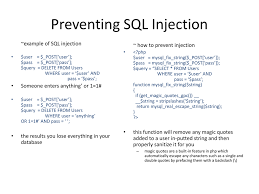 Maybe you would like to learn more about one of these? Preventing Sql Injection
