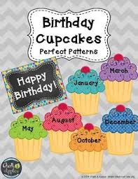 Use These Adorable Cupcakes To Create A Birthday Display On Your Wall Door Or Bulletin Bo Birthday Board Classroom Birthday Bulletin Birthday Bulletin Boards