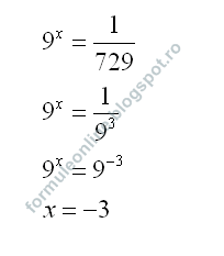 Formuleonline Probleme Si Exercitii Rezolvate Ecuatii Exponentiale Exercitiu Rezolvat 3 Math Examples Equations Math