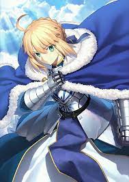 anime picture search engine 1girl ahoge armor armored dress blonde hair blue ribbon clouds crossover fate grand order fate series アニメ 作画 fgo イラスト fate アニメ