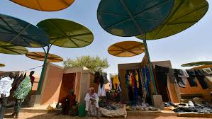 This makes them ideal for children's bedrooms or even your own if that's the look you're trying to achieve. Colourful Metal Canopies Shade Dandaji Market In Niger By Atelier Masomi