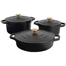 Epingle Par Ajay Kaushik Sur Home Accessories Mansun Dhamaka Noir Mat Cocotte Fonte Emaillee