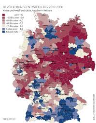 Im Osten Bleiben Nur Die Stadte Ubrig Bevolkerungsentwicklung Landkarte Deutschland Karte Deutschland