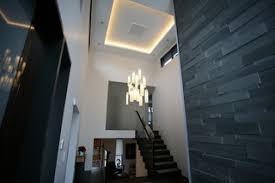 With a variety of different fixture materials, finish colors, brands and styles of ceiling lighting, you're sure to find something that catches your eye and complements your current décor. Contemporary Foyer Lighting Modern Entry Chandelier For High Ceiling Foyer Contemporary Staircase Vancouver By Galilee Lighting Houzz