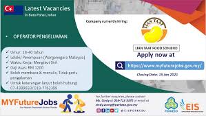 Tiau yoke food sdn bhd. Myfuturejobs On Twitter Info Jawatan Kosong Terkini Di Negeri Johor Dengan Kerjasama Majikan 1 Lian Taat Food Sdn Bhd Permohonan Boleh Dibuat Melalui Portal Myfuturejobs Di Https T Co 0dibl1kxc6 Eisperkeso Perkeso Myfuturejobs