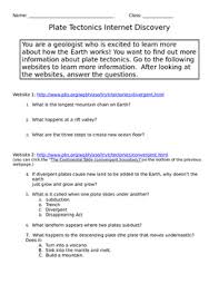 Click the make printable quiz button to create the review quiz. Plate Tectonics Webquest By Science Everyday Teachers Pay Teachers