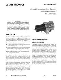 The unit provides display, output, and control capabilities for the gas detector. Det Tronics Gas Detector Manual