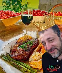 Lords and Ladies of the Land of Foodies, gather ye now and lend thine ears.  For today is no ordinary day. Nay! Tis the sacred celebration of the birth  of His Majesty,