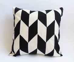 Black And White Geometric Pillow 18x18 Inches Decorative Geometric Pillow Cover Black And White Pillow Cover Cushion Cov Geometric Pillow Covers Geometric Pillow Black And White Cushions