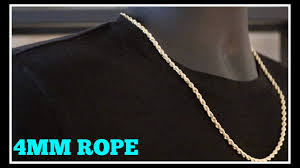 Tie your whole ensemble together with a chic layer of gold. 4mm Rope Chain Diamond Cut Jacoje