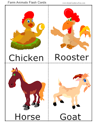 Kids Flash Cards Farm Animals Pictures Animal Flashcards Farm Animals Pictures Farm Animals