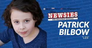 Patrick Bilbow is "Les" in Disney's Newsies