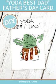 Dads Grandpas Uncles And Other Father Figures Will Get A Kick Out Of This Creative Yoda Handprint Fathers Day Crafts Homemade Fathers Day Gifts Dad Crafts