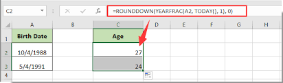 Select the cell which you will place the age, click kutools > formula helper > formula helper. Calculate Age From Date Of Birth Django