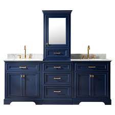 It is certainly the main furniture piece in most bathrooms but there. Design Element Ml 84mc Blu Milano 84 Double Sink Bathroom Vanity Modular Set In Blue Bathroom Sink Vanities Accessories Tools Home Improvement Deesidecan Org Uk