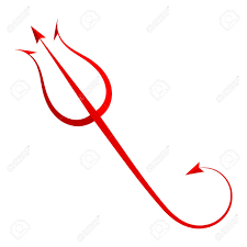 Pin On Tattoos Furious funny devil with horns and tail running with trident, red demon cartoon character vector illustration. pin on tattoos