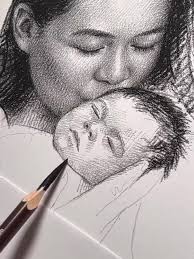 Custom charcoal drawing, Custom Portrait, charcoal drawing, drawing From  Photo, drawing Portrait, Portraits, Family charcoal drawing