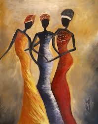 Artwork African Woman Art Black And White African Queens By Avon Du Toit African Art Paintings African Women Art African Art