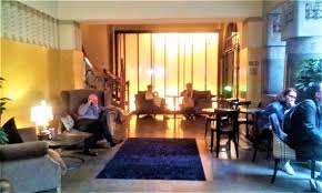 Traditional english style with rustic nail head details, curved wood base and matching matching club chair available: Another Side Room With Comfy Club Style Sofa Chairs Picture Of Robert S Coffee Jugend Helsinki Tripadvisor