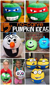 Halloween is right around the corner! Clever No Carve Painted Pumpkin Ideas For Kids Crafty Morning