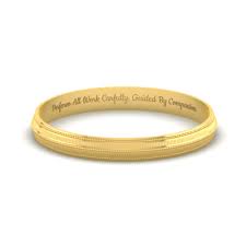 Mens bracelet in gold plated stainless steel. Stylish Gold Bracelets Design