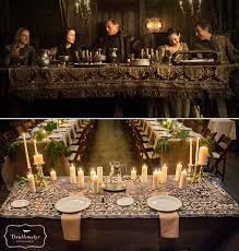 Game Of Thrones The Head Table Was Inspired By The Tables At The Red Wedding No Worries No One Died At Our Medieval Wedding Theme Wedding Medieval Wedding