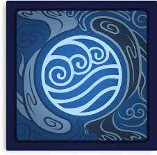 Water Tribe Emblem Insignia Canvas Print By Jentredicho In 2021 Avatar The Last Airbender Art Blue Avatar Water Tribe