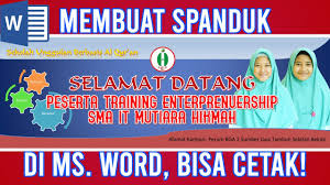 Memang tidak semua sekolah memasang banner selamat idul fitri tiap datang hari lebaran. Cara Membuat Spanduk Di Ms Word Mudah Dan Bisa Dicetak Youtube